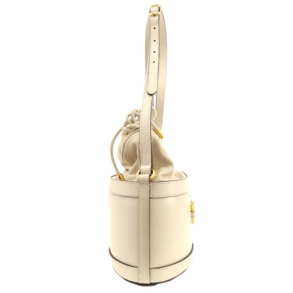 GUCCI White Leather Horsebit Tote Bag - Picture 3 of 11